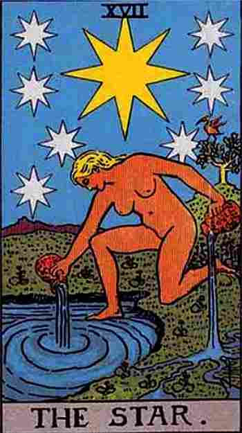 La Estrella en el Tarot Rider Waite