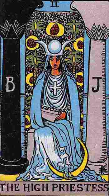 La Sacerdotisa en el Tarot Rider Waite