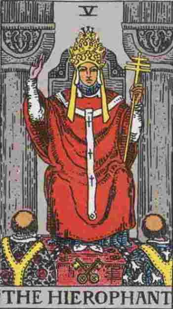 El Hierofante en el Tarot Rider Waite