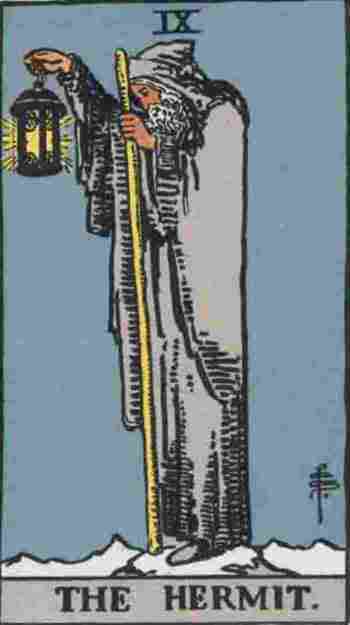 El Ermitaño en el Tarot Rider Waite