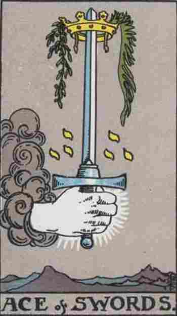 As de Espadas en el Tarot Rider Waite