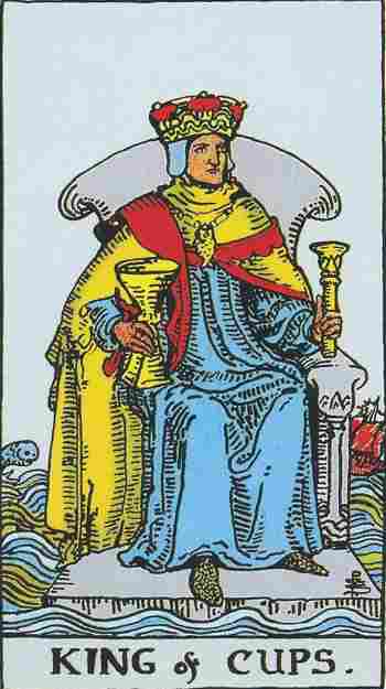 Rey de Copas en el Tarot Rider Waite