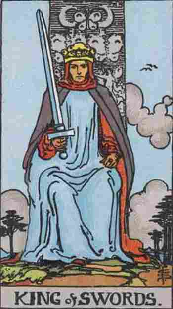 Rey de Espadas en el Tarot Rider Waite