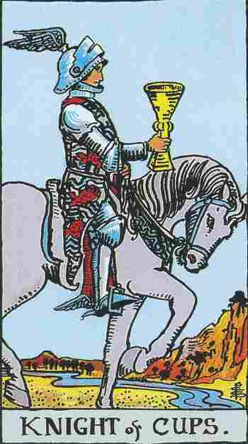 Caballero de Copas en el Tarot Rider Waite